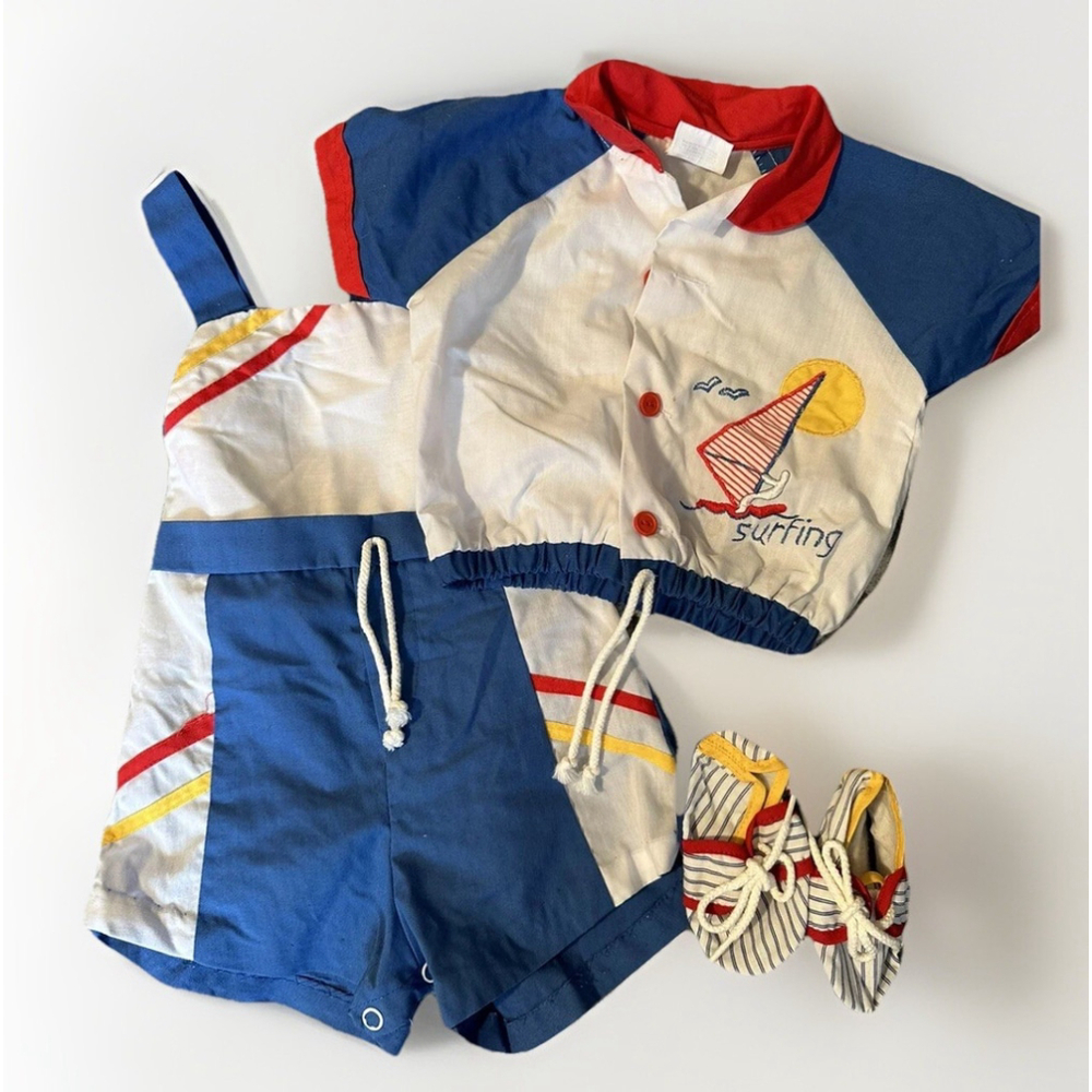 Vintage Cradle Togs 9m 3 Peice Outfit